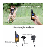 Dog Bark Collars - 3x 800m Range Recievers Vibration Sound Light Training Device V238-SUPDZ-39572045922384