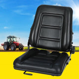 Giantz Tractor Seat Forklift Excavator Truck Backrest Chair Adjustable Universal TS-FORKLIFT-B164S-BK