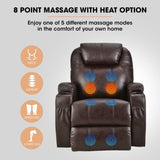 FORTIA Electric Massage Lift Recliner Chair Faux Leather 8 Point Massage Heating, Dark Crimson V219-HECLCRFOB3DC