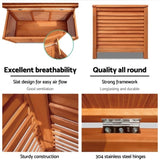 Gardeon Outdoor Storage Bench Box 210L Wooden Patio Furniture Garden Chair Seat FF-WD-SB-1040