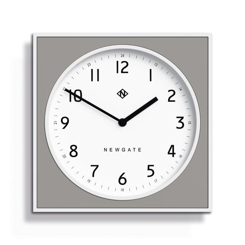 Newgate Burger & Chips Wall Clock Posh Grey V398-NGBURG261WPGY