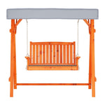 Gardeon Swing Chair Wooden Garden Bench Canopy 2 Seater Outdoor Furniture ODF-GSC-W2S-TK-AB