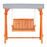 Gardeon Swing Chair Wooden Garden Bench Canopy 2 Seater Outdoor Furniture ODF-GSC-W2S-TK-AB