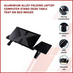 Aluminium Alloy Folding Laptop Computer Stand Desk Table Tray On Bed Mouse V63-827821