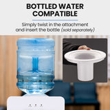PolyCool Compressor Free Standing Water Cooler Dispenser, Instant Hot & Cold, White V219-APPWDSPYWT3A