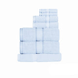 Kingtex 550gsm Cotton 7 Pce Towel Set Baby Blue V442-KIT-TOWEL-7PTOWEL-BABYBLUE