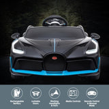 Licensed Bugatti Divo Kids Electric Ride On Car - Black CAR-BGT-338-BK