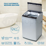 CARSON 9kg Top Load Washing Machine Automatic Laundry Clothes Washer Home Dry Wash, Light Grey V219-HAPWSHCSNAT9G