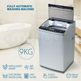 CARSON 9kg Top Load Washing Machine Automatic Laundry Clothes Washer Home Dry Wash, Light Grey V219-HAPWSHCSNAT9G