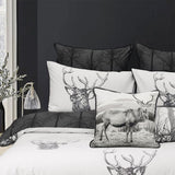 Bianca Alpine Stag Taupe Polyester Cotton Quilt Cover Set Queen V442-BCA-QUILTCS-ALPINESTAG-TAUPE-QS