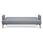 Brianna 3 Seater Sofa Bed Fabric Uplholstered Lounge Couch - Light Grey V315-VOL-FRA-03