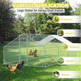 VaKa 3x6x1.95m Metal Walk-in Chicken Coop Rabbit Hutch Cage Hen House Chook Au V465-V51002