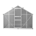 Greenfingers Greenhouse 3.6x2.5x1.95M Aluminium Polycarbonate Green House Garden Shed GH-ALU-C-362X250-AB