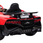 Licensed Bugatti Divo Electric Kids Ride-on Car - Red CAR-BGT-338-RD