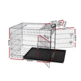 i.Pet 48" Dog Cage Crate Large Kennel 3 Doors PET-DOGCAGE-48