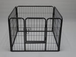 YES4PETS 4 Panels 60 cm Heavy Duty Pet Dog Puppy Cat Rabbit Exercise Playpen Fence Extension V278-HPL60-4-B-DOOR