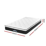 Giselle Bedding 21cm Mattress Euro Top King Single MATTRESS-0505-BET21-KS