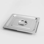 SOGA Gastronorm GN Pan Full Size 1/2 GN Pan 6.5cm Deep Stainless Steel Tray With Lid GP5409WLIDX1