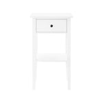 Sarantino Rue Bedside Table - White TBL-470-02-WH