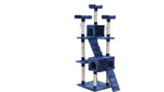 YES4PETS 180 cm Cat Kitten Scratching Post Tree W ladder-Blue V278-CT182_BLUE