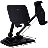 Universal and Adjustable Double Arm Stand Holder Black V28-MOBACCOTC3B