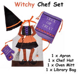 Cubby House Kids Set of 4 Witchy Children Kids Halloween Kitchen Chef Set V442-LDE-MISC-WITCHYSETOF4-PURPLE-SH