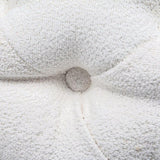 Elsa Tufted Ottoman Beach Boucle White-Rectangular V264-OTM-801F-WHE-NA-1