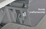 Fortia Corner Desk Riser 110cm Wide Adjustable Sit to Stand for Dual Monitor, Keyboard, Laptop, V219-FURDTDFORACX2