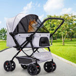 PaWz Pet Stroller Pram Dog Carrier Trailer Grey ST1006-GY