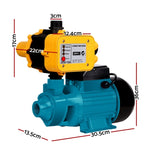 Giantz Peripheral Water Pump Garden Boiler Car Wash Auto Irrigation QB80 Yellow PUMP-QB80-YEL