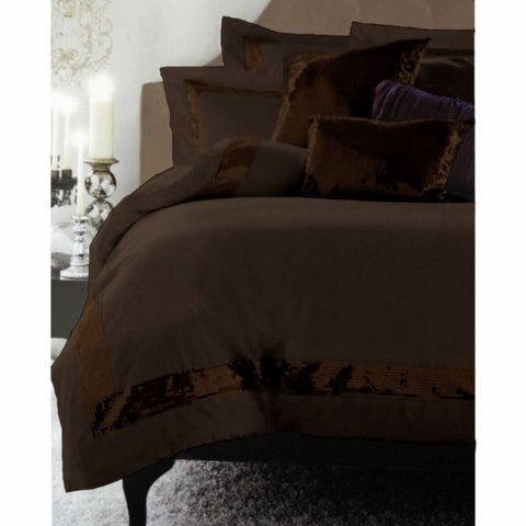 Accessorize Sequins Chocolate Quilt Cover Set King V442-HIN-QUILTCS-SEQUINS-CHOCOLATE-KI