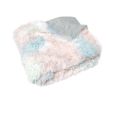 Finley Multi Colour Collection Shaggy Throw Rug 127 x 152cm Pastel Hues V442-ATX-THROW-FINLEYSHAGGY-PASTEL-RE