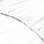 Royal Comfort 1500 TC Cotton Rich Fitted sheet 3 PC Set Double-White ABM-232330