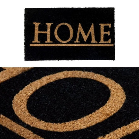 J.Elliot Home Home PVC Backed Coir Printed Door Mat V442-IDC-FLOORR-COIRHOME75CM-WHEAT-RE