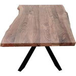 Lantana Coffee Table 130cm Live Edge Solid Acacia Timber Wood Metal Leg -Natural V315-VOD-ELBA-07