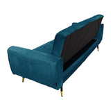 Ava Tufted Velvet Sofa Bed by Sarantino - Green SOFA-6001-VEL-GN