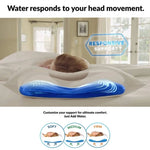 Mediflow Luxurious Memory Foam Water Pillow 46 x 66 cm V442-ABR-PILLOW-MEMORYFOAMWATER-WHITE-ST