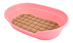 YES4PETS Pet Bed Medium Plastic Dog Bedding Sleeping Resting Washable Basket Pink V278-BP219-DOGBED-M-PINK