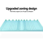 Giselle Bedding Memory Foam Mattress Topper 11-Zone 8cm Double MATTRESS-TOP-11Z-8-BL-D