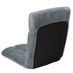 Adjustable Cushioned Floor Gaming Lounge Chair 99 x 41 x 12cm - Grey FCR-QLG-804-GR