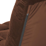 Adjustable Cushioned Floor Gaming Lounge Chair 100 x 50 x 12cm - Brown FCR-QLG-809-BN