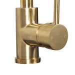 Kitchen Faucet Tap Mixer Sink Brushed Gold Brass Swivel Spout Single Lever WELS BS0112-GD