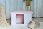 YES4PETS Small Plastic Pet Dog Puppy Cat House Kennel Pink V278-AT2004-PINK-PET-HOUSE