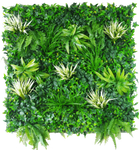 White Grassy Greenery Vertical Garden / Green Wall UV Resistant 100cm x 100cm V77-1070228