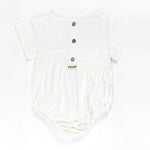 Ponchik Babies + Kids - Linen Romper - Daisy - Size 2 Years Old V563-LINROMPER-DAISY-2YO