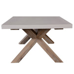 Stony 120cm Coffee Table with Concrete Top - White V315-V-CHAR-006