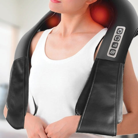 Shiatsu Neck & Back Massager with Heat Deep Kneading Massage Pillow for Shoulder 835881