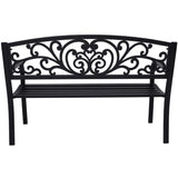 Wallaroo Steel Outdoor Garden Bench - Floral GDB-JOY-201