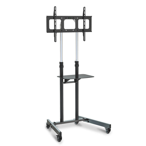 FORTIA TV Stand Mobile Mount 37-70 Inch Tall Universal Rolling Trolley Black 65Inch V219-FURTVSFORAH7X