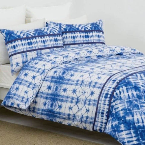 Belmondo Aruba Dutch Caribbean Paradise Easy Care Quilt Cover Set Queen V442-CAP-QUILTCS-ARUBA-BLUE-QS